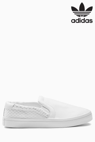 adidas Originals White Court Vantage Slip On